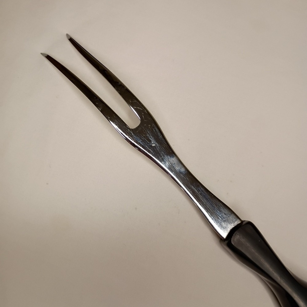 Cutco 1727 KL Carving Fork Serving 2‎ Prong Classic Made in USA Brown - Picture 11 of 12
